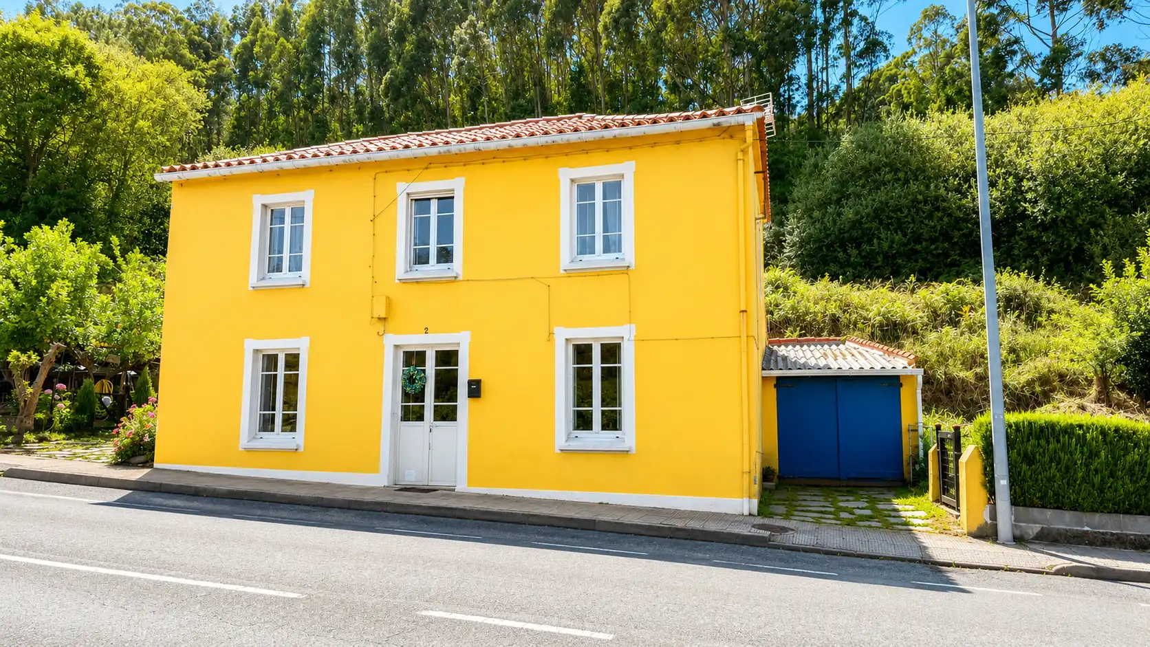 Vista exterior de Casa o chalet en venta en Cariño con Jardín privado, Amueblado y Horno