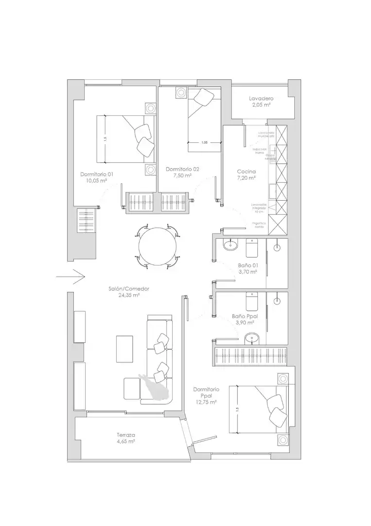 Flat for sale in Centro