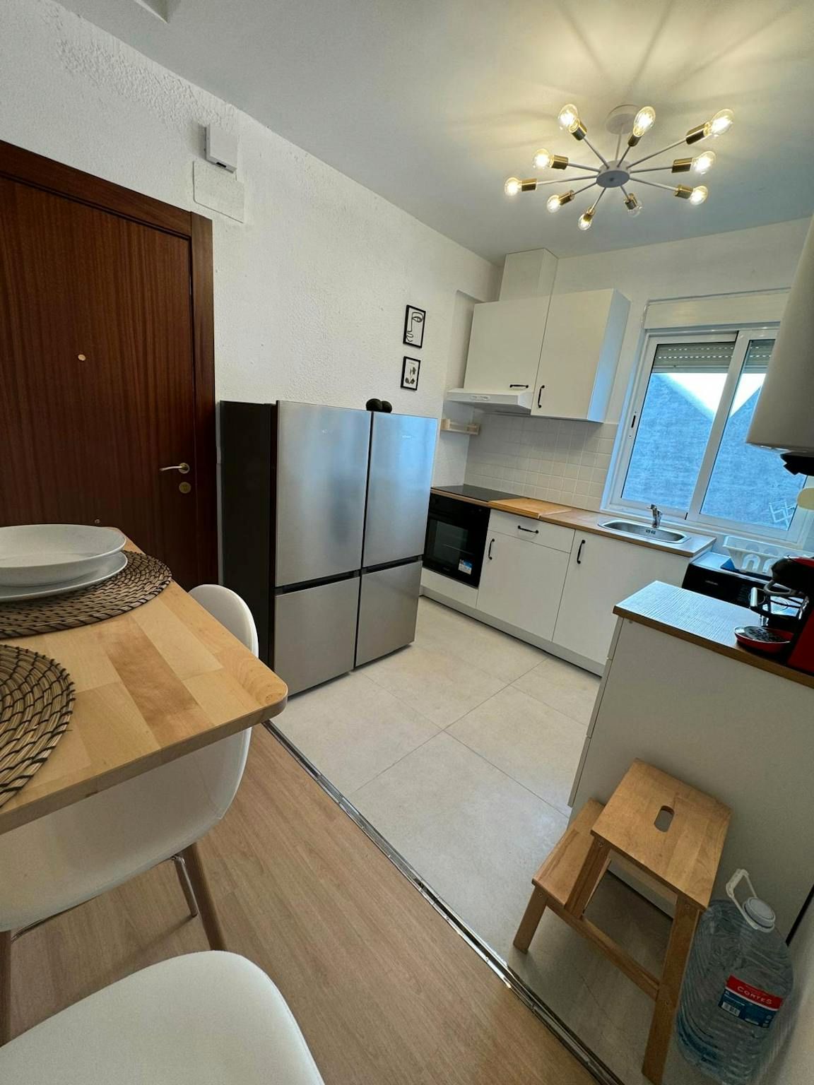 Kitchen of Flat to share in  Valencia Capital  with Furnished and Washing machine