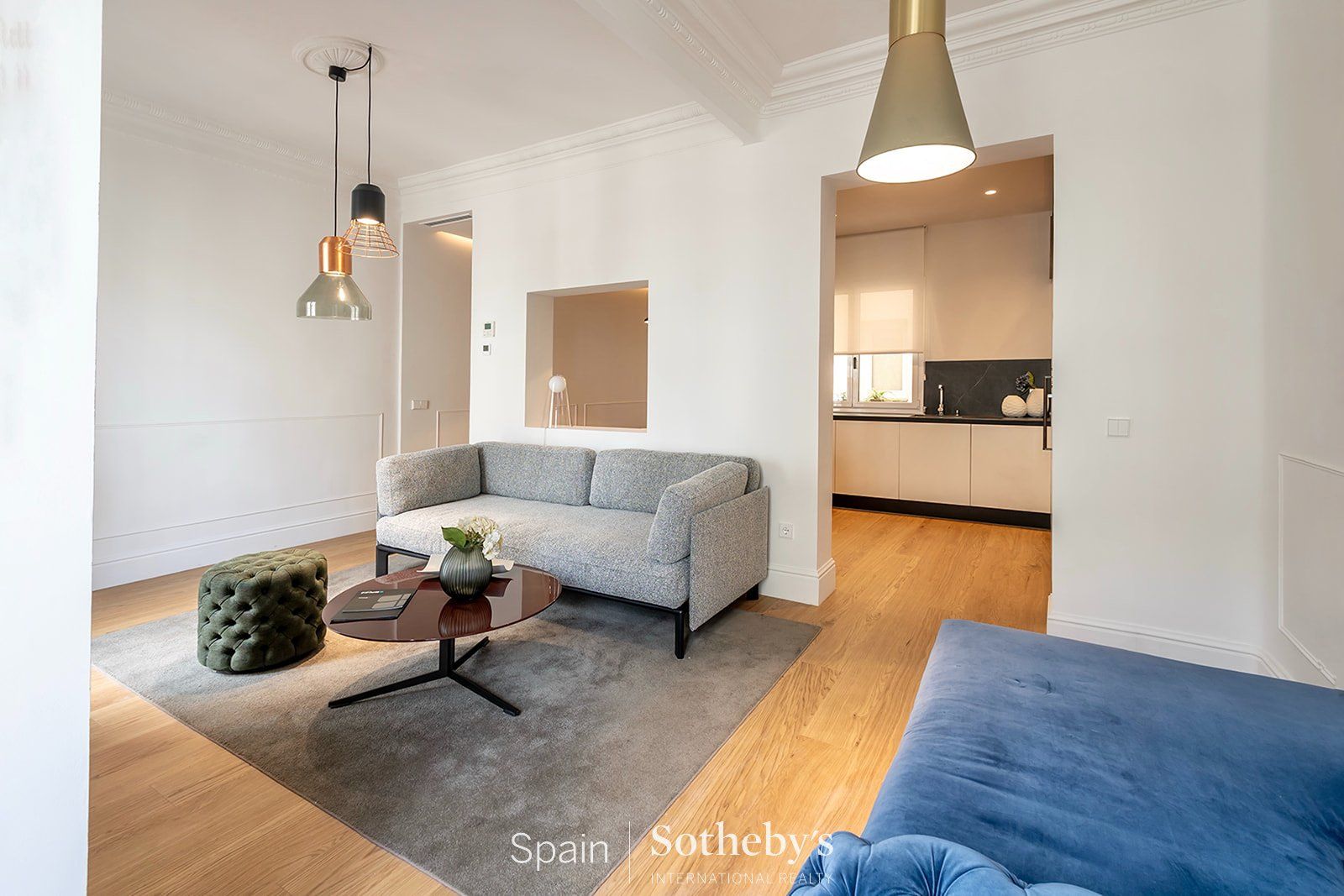 Sala de estar de Apartamento en venta en  Madrid Capital con Aire acondicionado y Terraza