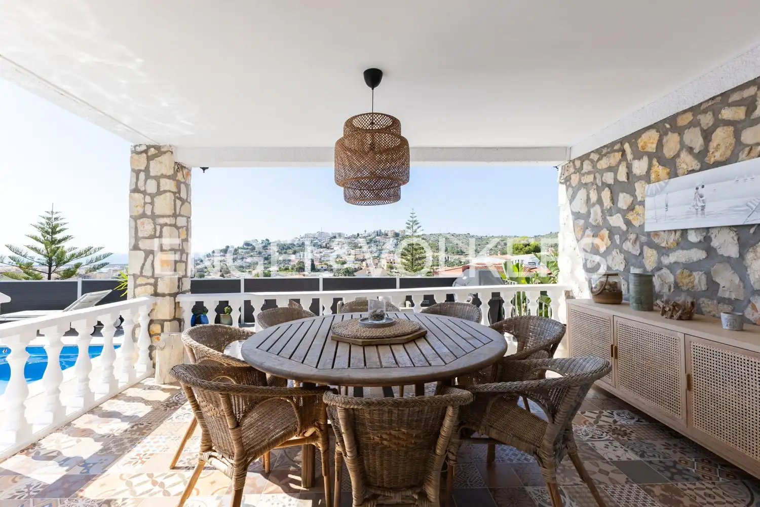Terraza de Casa o chalet en venta en Peñíscola / Peníscola con Aire acondicionado, Calefacción y Jardín privado