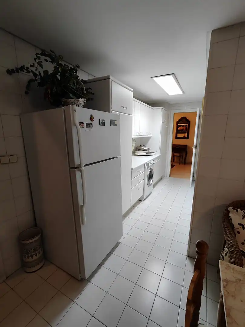 Cuina de Pis de lloguer en Madrid amb Aire condicionat, Calefacció i Terrassa