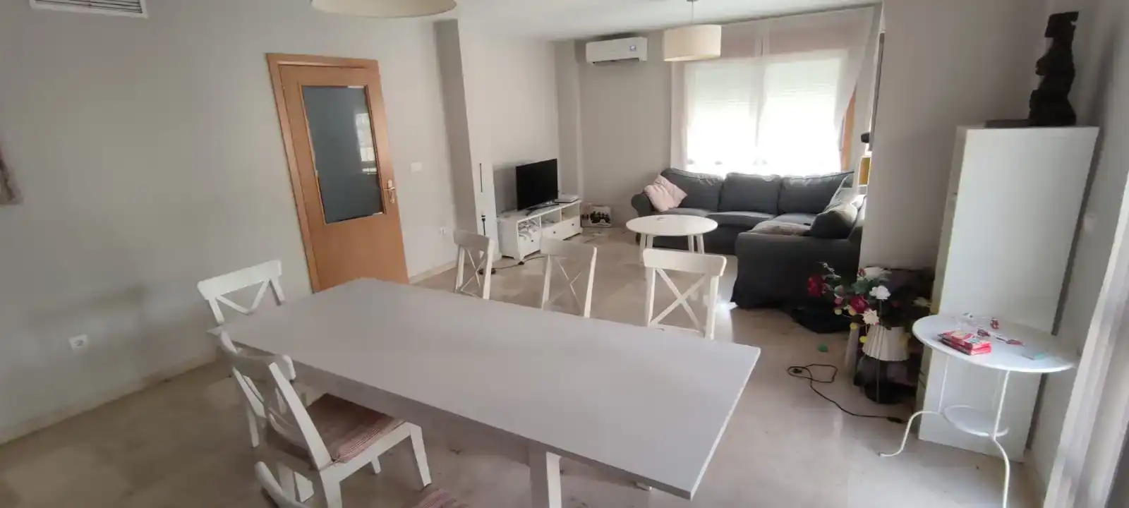 Sala d'estar de Casa o xalet de lloguer en Murcia amb Aire condicionat, Jardí privat i Parquet
