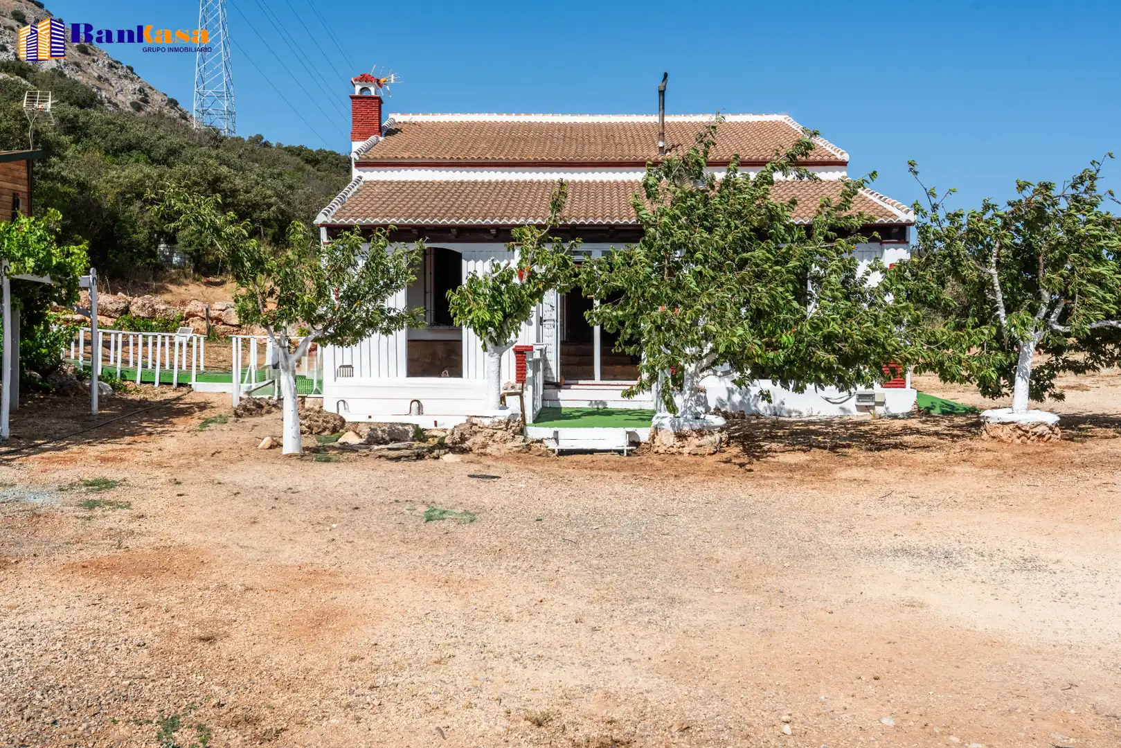 Vista exterior de Finca rústica en venta en Antequera con Jardín privado, Piscina y Amueblado