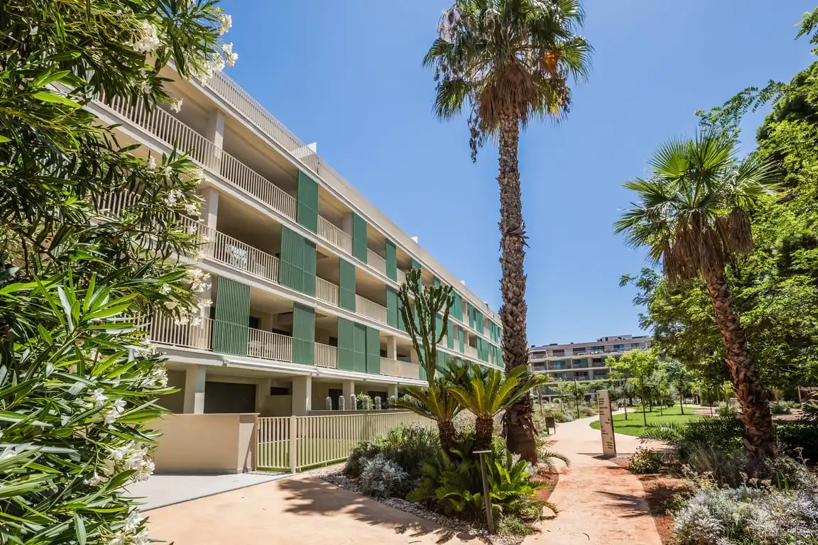 Vista exterior de Apartamento de alquiler en Dénia con Aire acondicionado, Jardín privado y Terraza