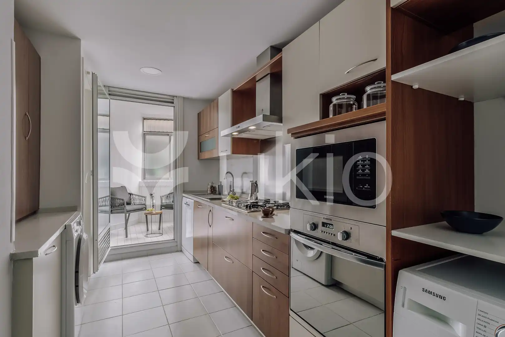 Cocina de Apartamento de alquiler en Madrid con Aire acondicionado, Calefacción y Amueblado
