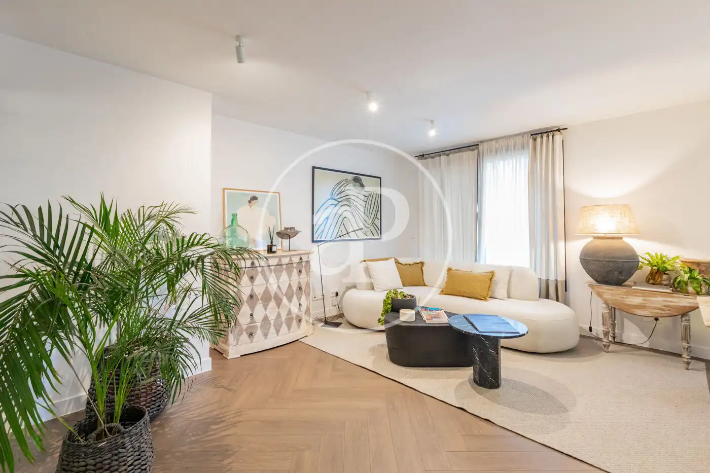 Living room of Attic for sale in Ciudad Lineal