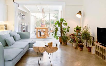 Sala d'estar de Loft en venda en  Barcelona Capital amb Aire condicionat, Calefacció i Jardí privat
