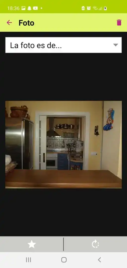Cocina de Apartamento de alquiler en Rota con Aire acondicionado, Jardín privado y Piscina