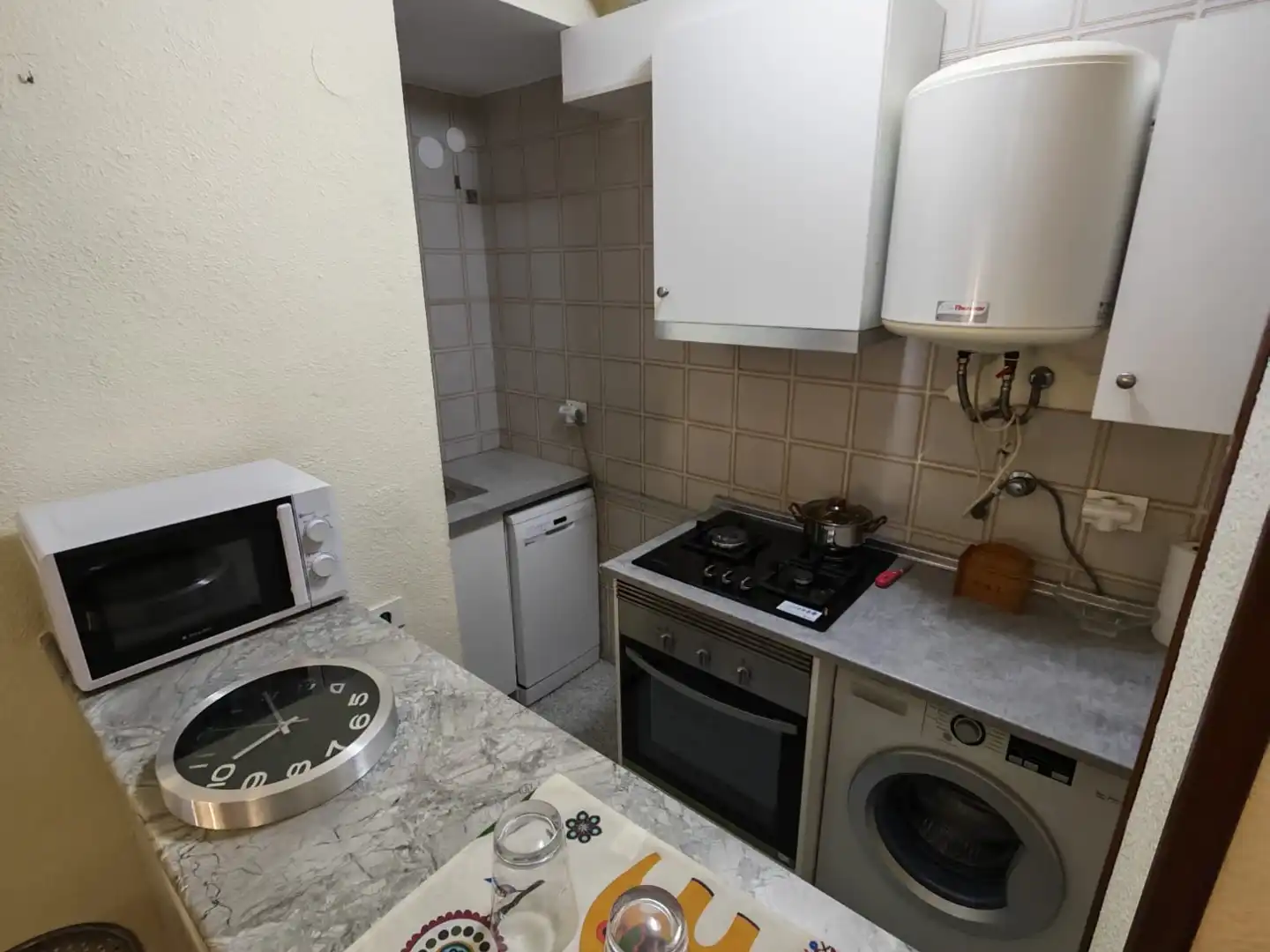 Kitchen of Flat for rent in Murcia  with Air Conditioner, Heating and Furnished
