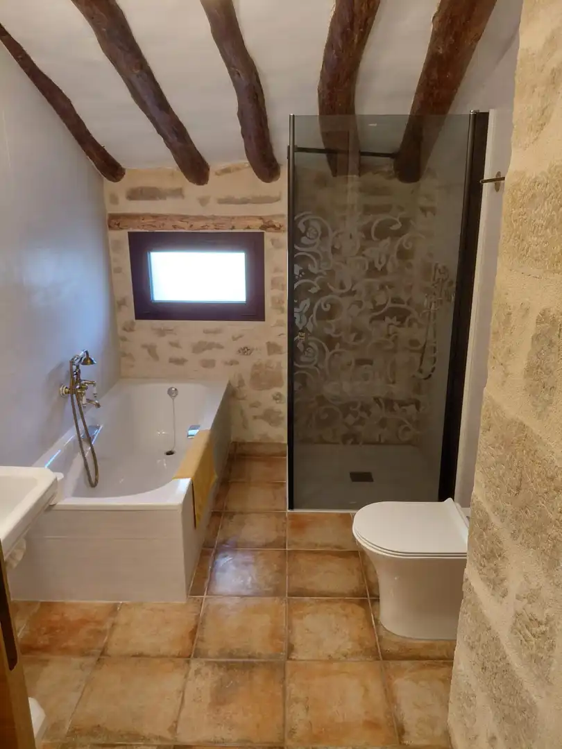 Bathroom of Houses for rent in Mazaleón  with Air Conditioner, Heating and Furnished