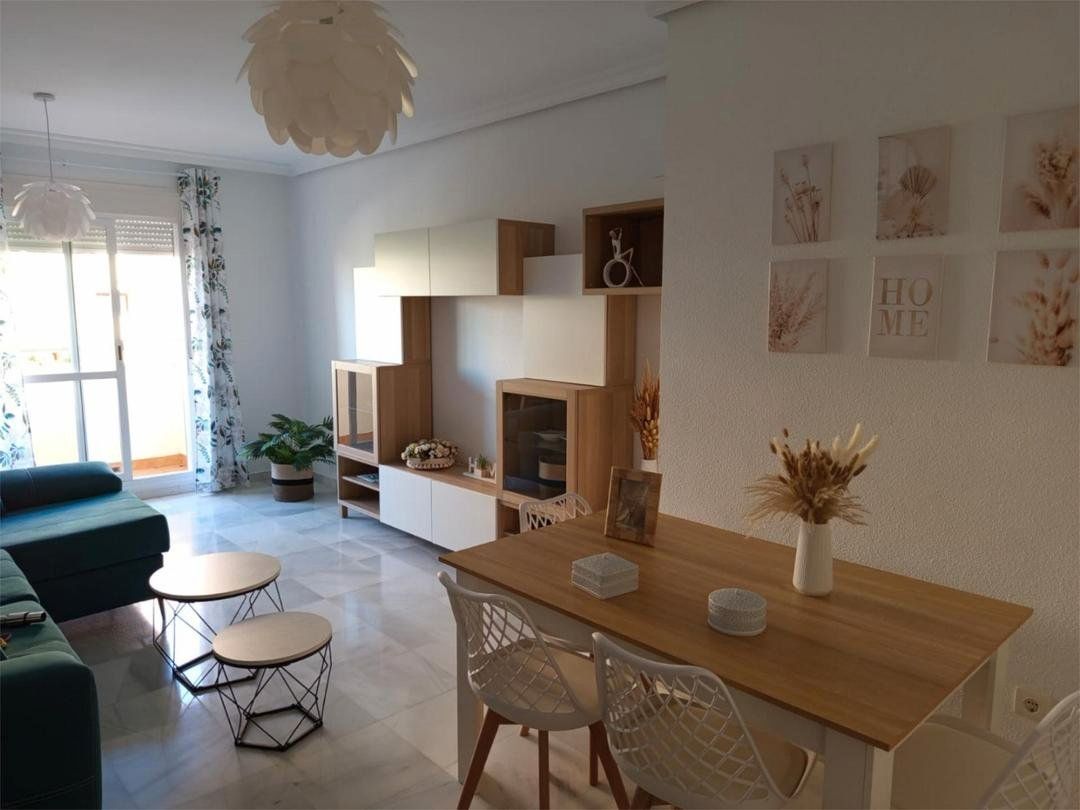Living room of Flat to rent in Málaga Capital  with Air Conditioner, Terrace and Furnished