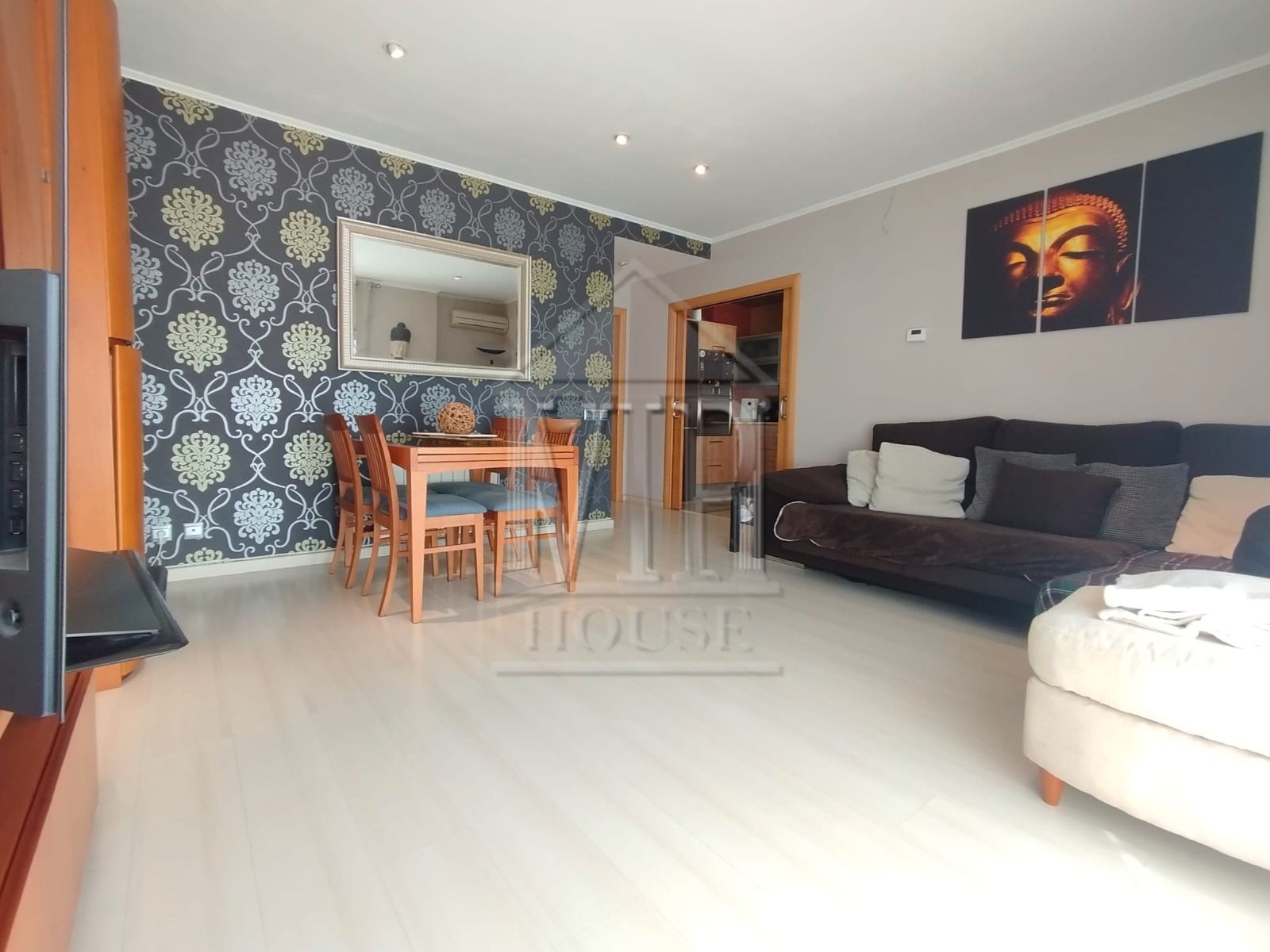 Wohnzimmer von Wohnung zum Verkauf in Badalona mit Klimaanlage, Parkett und Möbliert