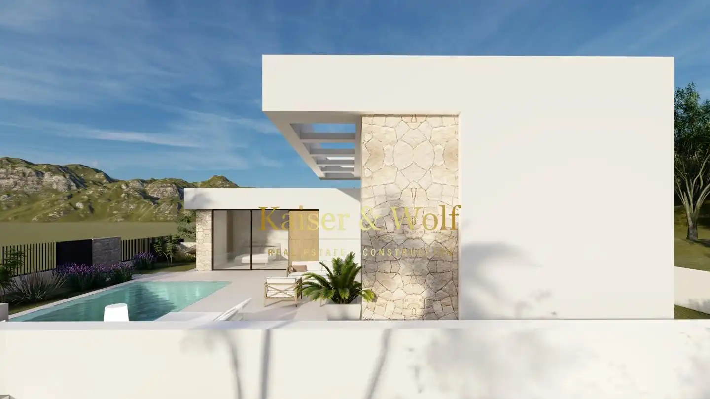 Vista exterior de Casa o chalet en venta en Rojales con Jardín privado, Terraza y Piscina