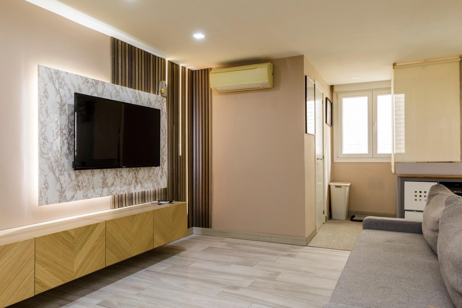 Living room of Flat for sale in  Zaragoza Capital  with Air Conditioner and Heating