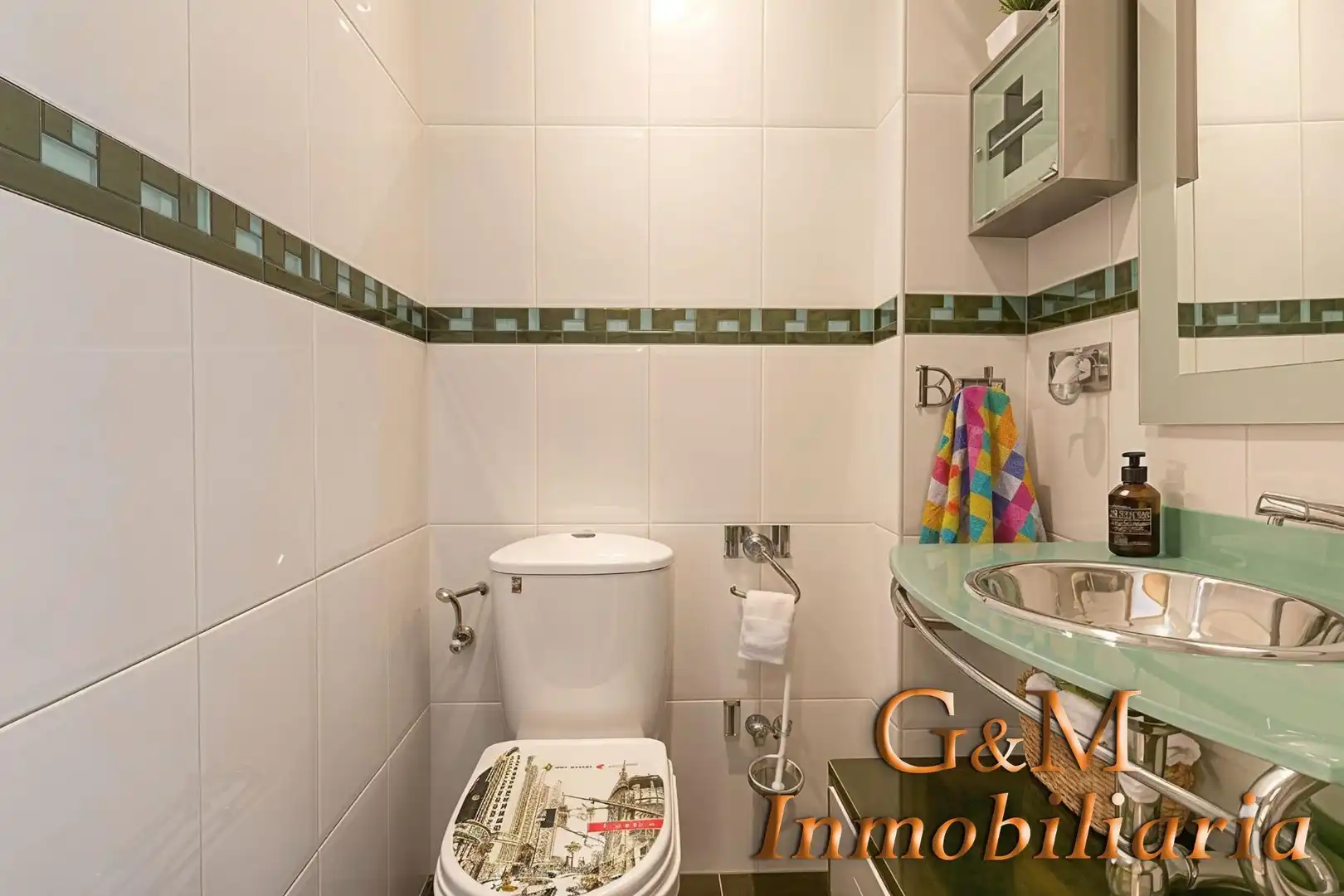 Baño de Casa adosada en venta en Alhaurín de la Torre con Aire acondicionado, Terraza y Trastero