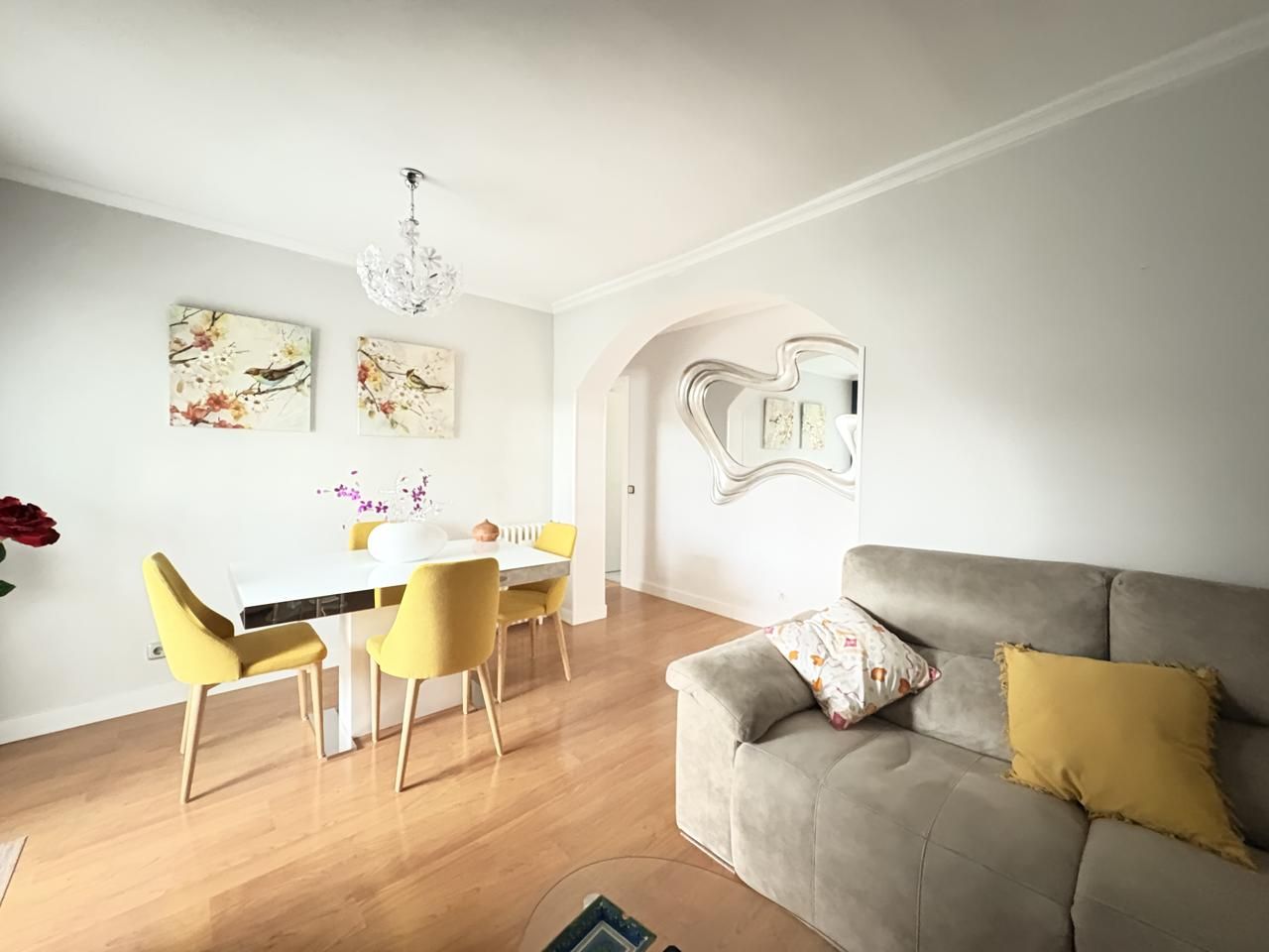 Dining room of Flat to rent in  Madrid Capital  with Heating