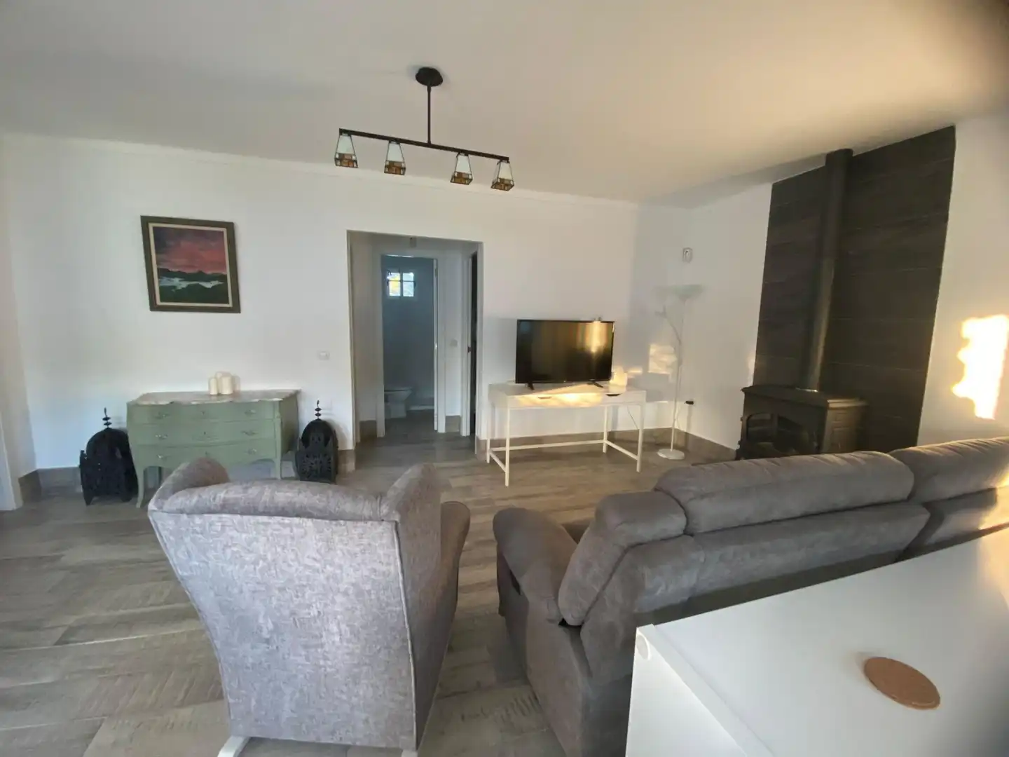 Sala de estar de Casa o chalet de alquiler en Chiclana de la Frontera con Aire acondicionado, Jardín privado y Terraza