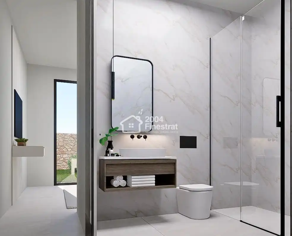 Bany de Casa o xalet en venda en Finestrat amb Aire condicionat, Jardí privat i Terrassa