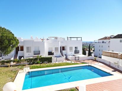 Exterior view of Flat for sale in Mijas  with Air Conditioner, Private garden and Terrace