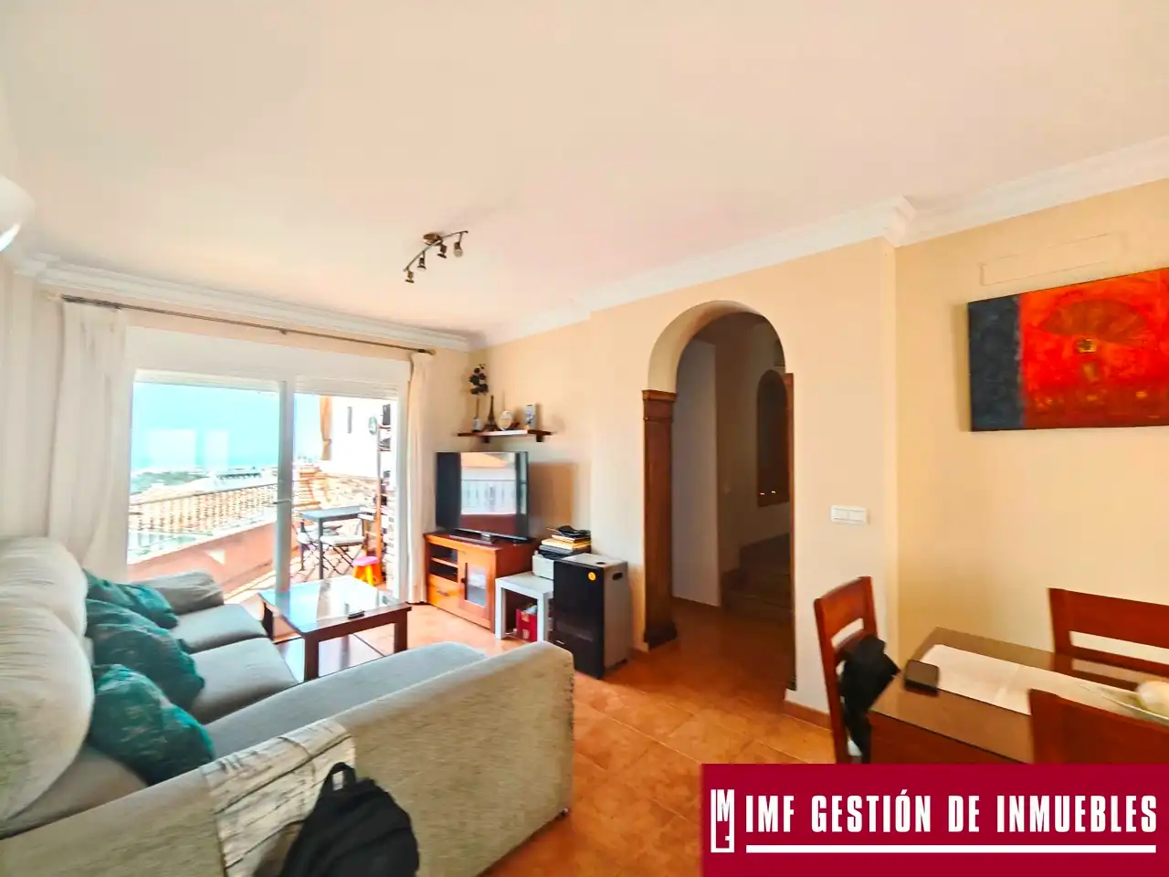 Sala de estar de Casa o chalet en venta en Nerja con Jardín privado, Terraza y Piscina comunitaria