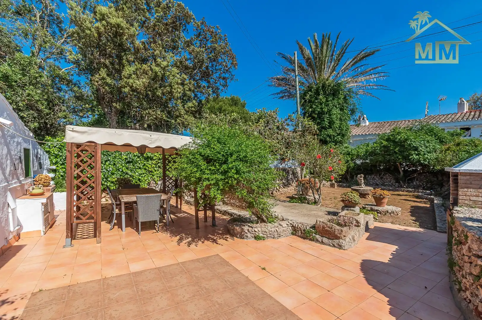 Jardín de Casa o chalet en venta en Es Castell con Aire acondicionado, Calefacción y Jardín privado