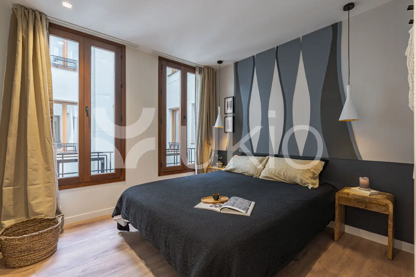 Habitación de Apartamento de alquiler en Madrid con Aire acondicionado, Calefacción y Amueblado