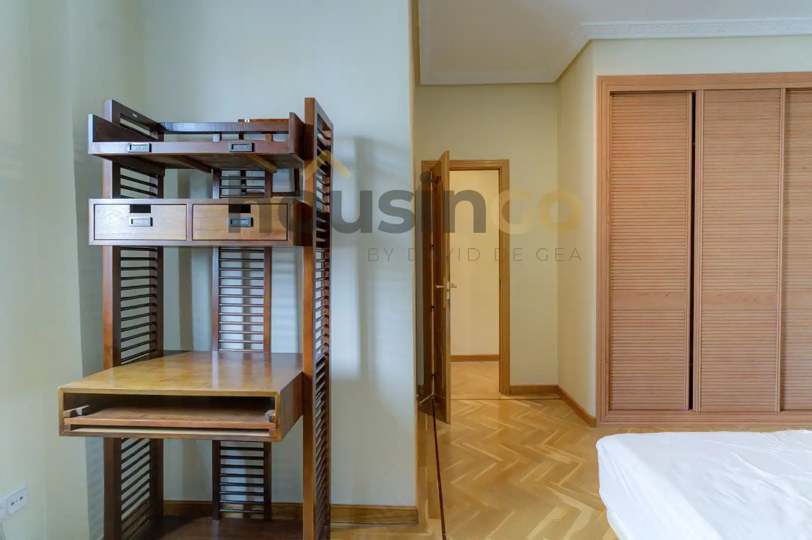 Bedroom of Flat for rent in Madrid  with Air Conditioner, Heating and Parquet flooring
