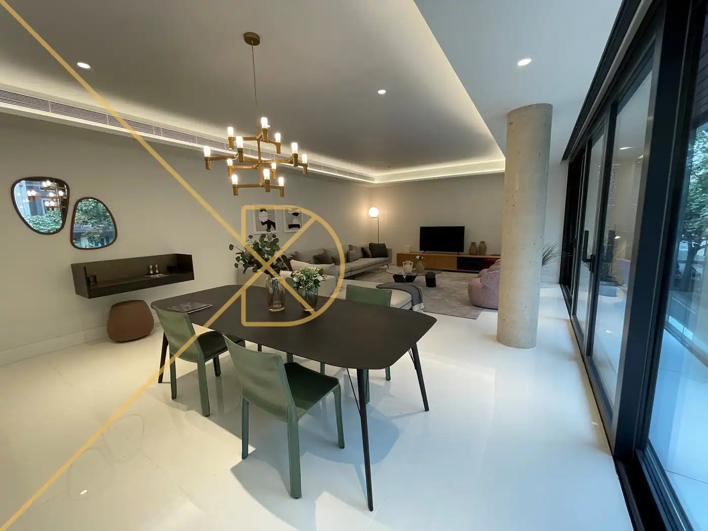 Esszimmer von Wohnung zum Verkauf in Barcelona mit Klimaanlage, Heizung und Parkett