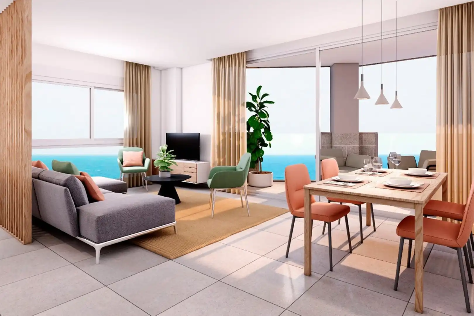 Living room of Flat for sale in Tomás Maestre