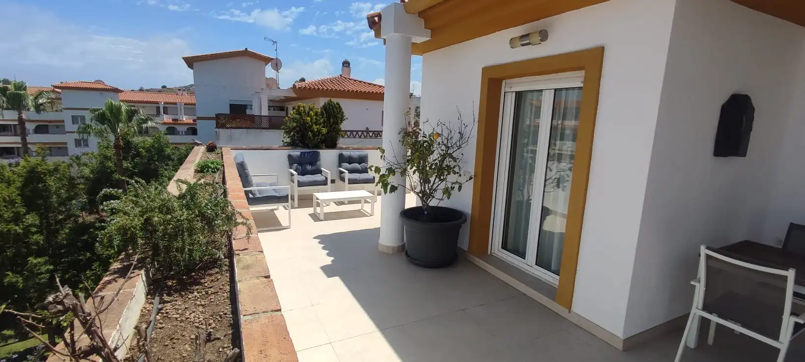 Terrassa de Àtic de lloguer amb opció a compra en Mijas amb Aire condicionat, Terrassa i Moblat