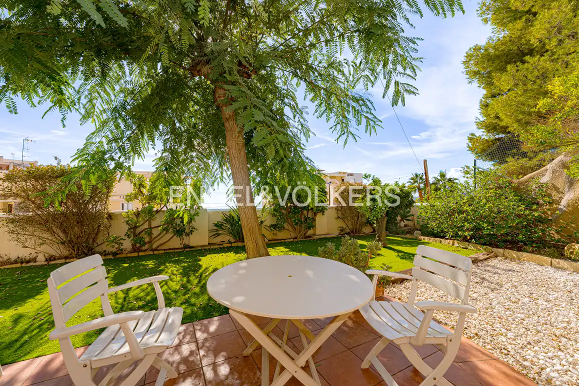 Garden of Houses for sale in Villajoyosa / La Vila Joiosa  with Air Conditioner, Private garden and Terrace
