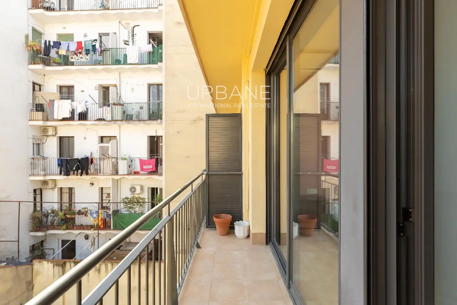 Balcony of Flat for rent in Barcelona  with Air Conditioner, Terrace and Furnished