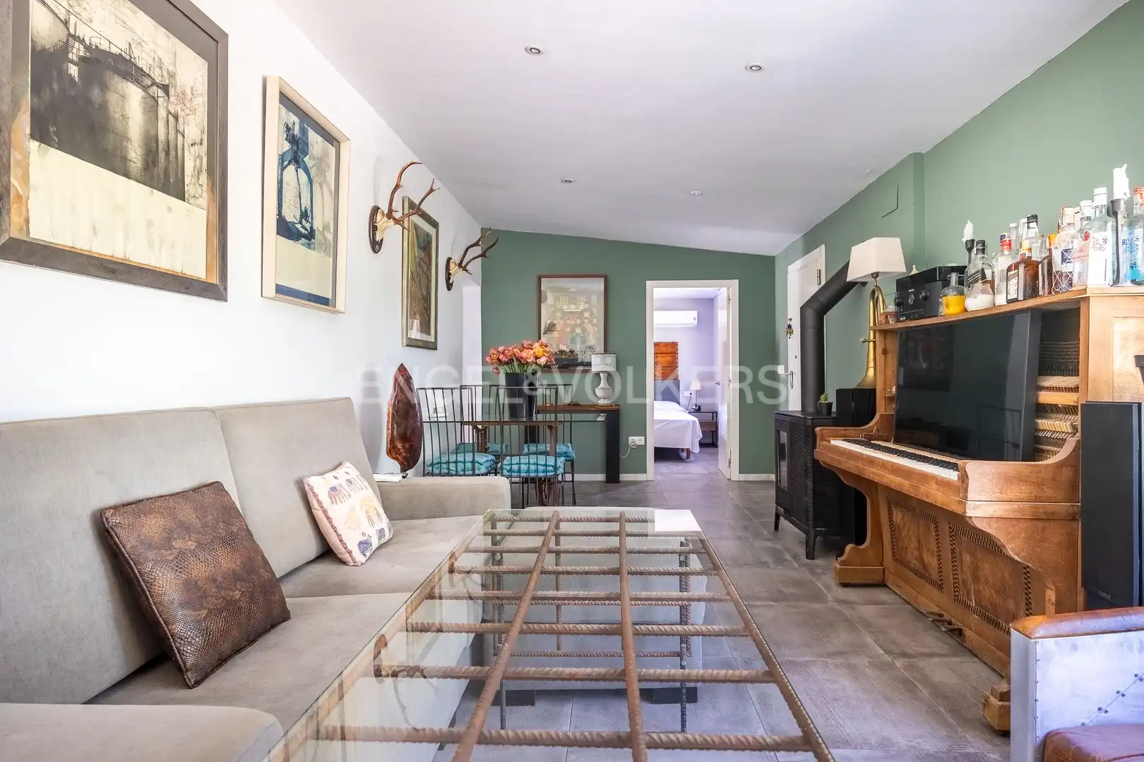 Wohnzimmer von Country house zum Verkauf in Espartinas mit Klimaanlage, Heizung und Privatgarten