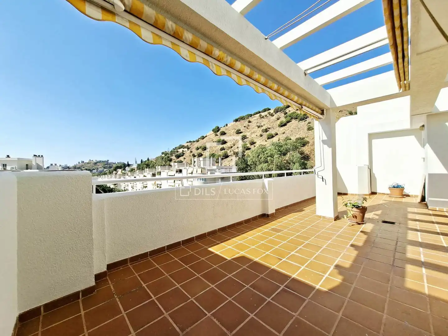 Terrasse von Dachboden zur Miete in Málaga mit Klimaanlage, Heizung und Privatgarten