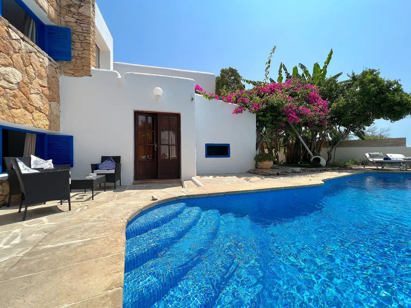 Swimming pool of Houses for sale in Sant Antoni de Portmany  with Air Conditioner, Heating and Private garden