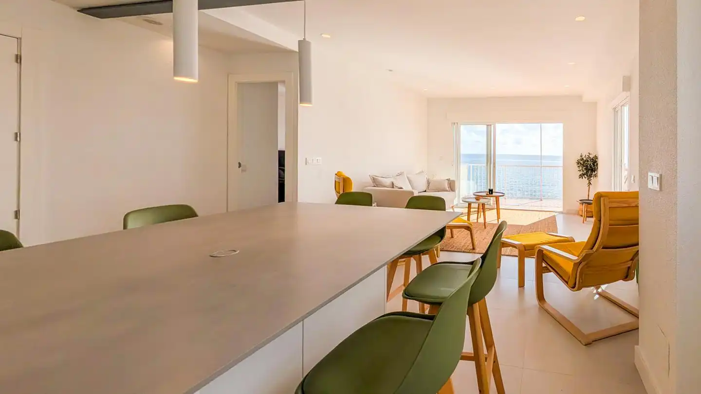 Esszimmer von Wohnung zum Verkauf in Santa Pola mit Klimaanlage und Terrasse