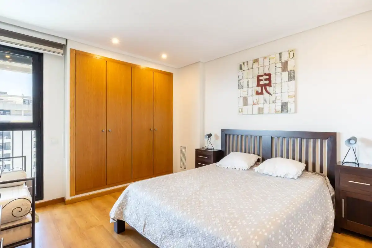 Bedroom of Flat for rent in Alboraya  with Air Conditioner, Heating and Private garden