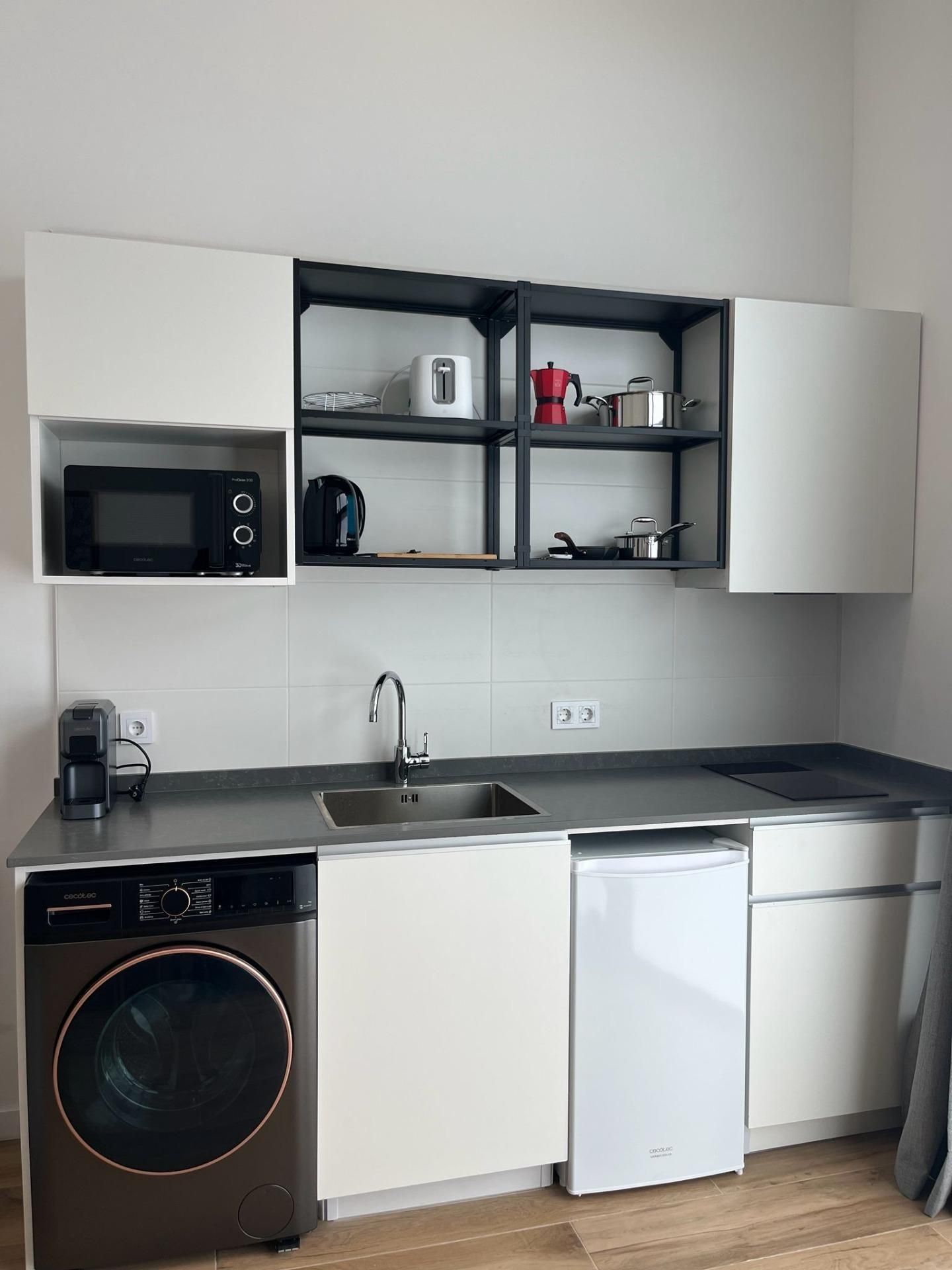 Kitchen of Flat for sale in  Valencia Capital  with Air Conditioner