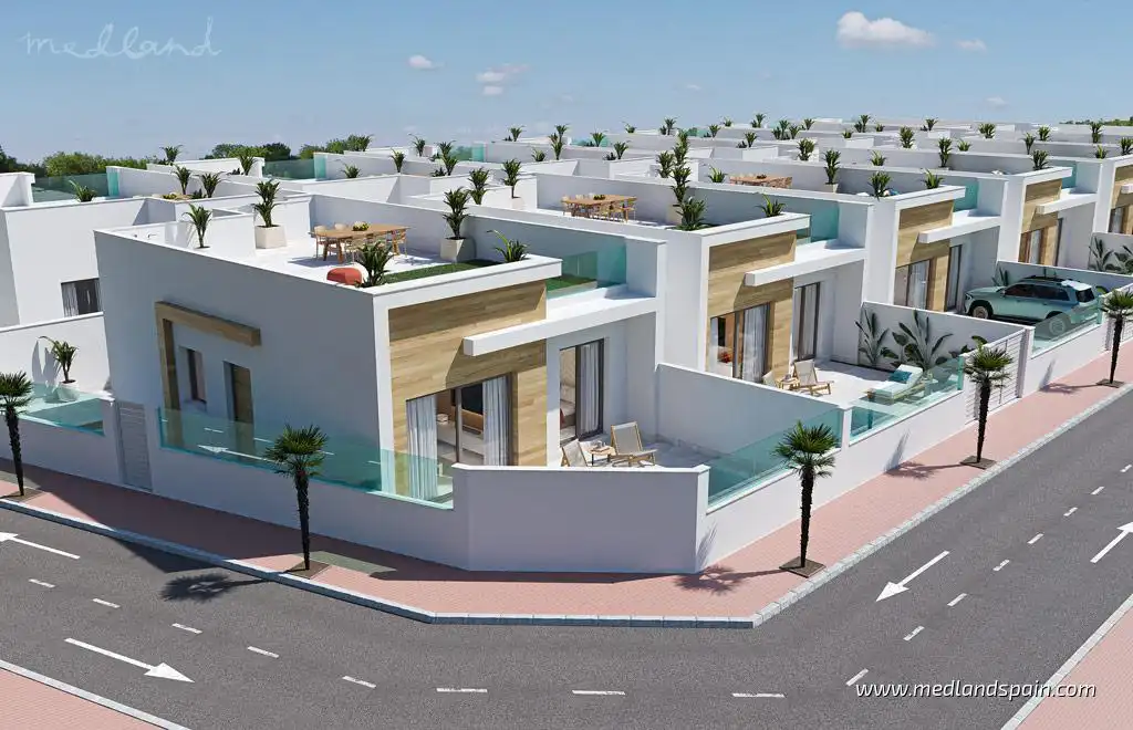 Exterior view of Houses for sale in Torre-Pacheco  with Terrace