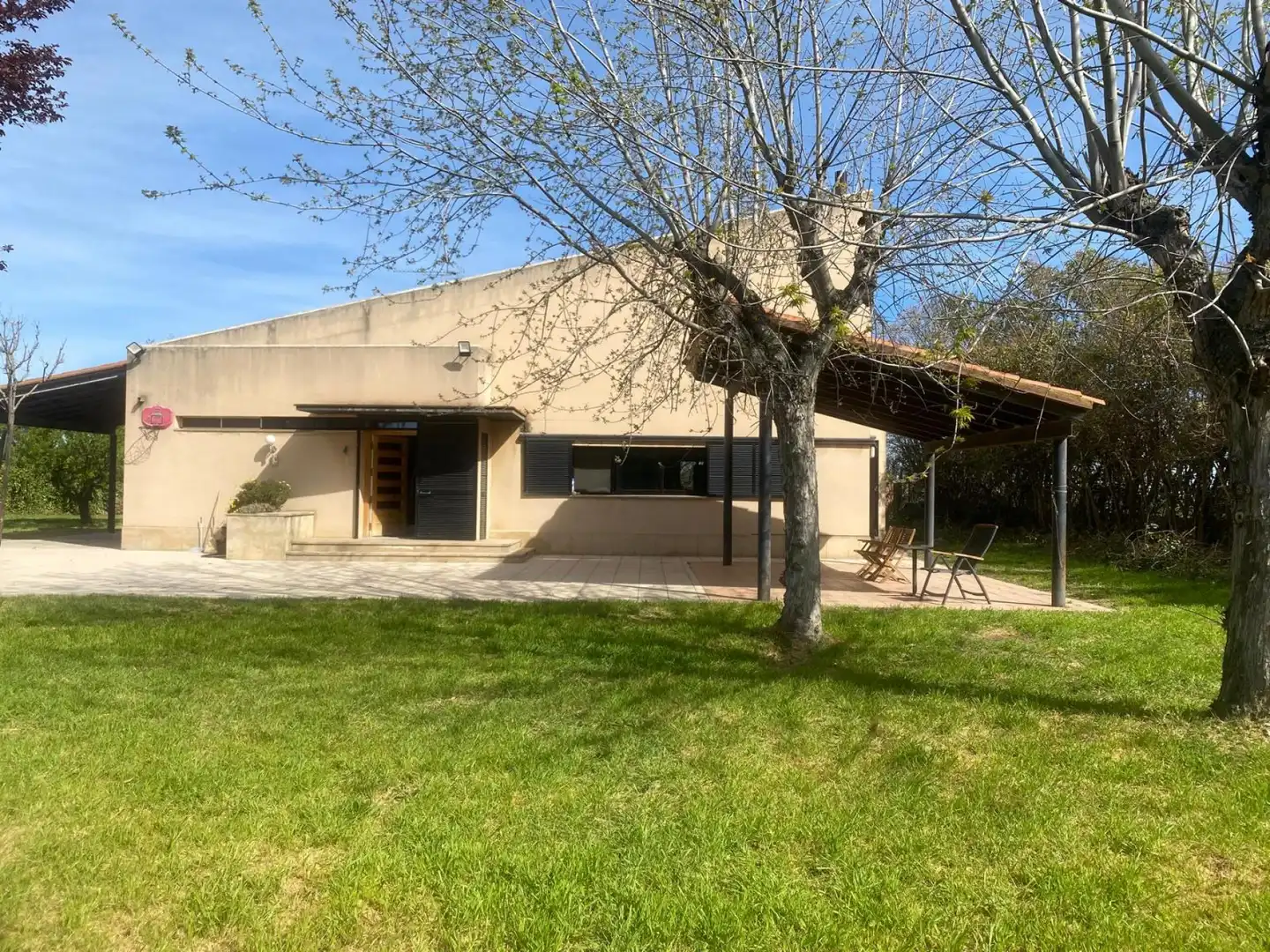 Vista exterior de Casa o chalet en venta en Bell-lloc d'Urgell con Calefacción, Jardín privado y Terraza