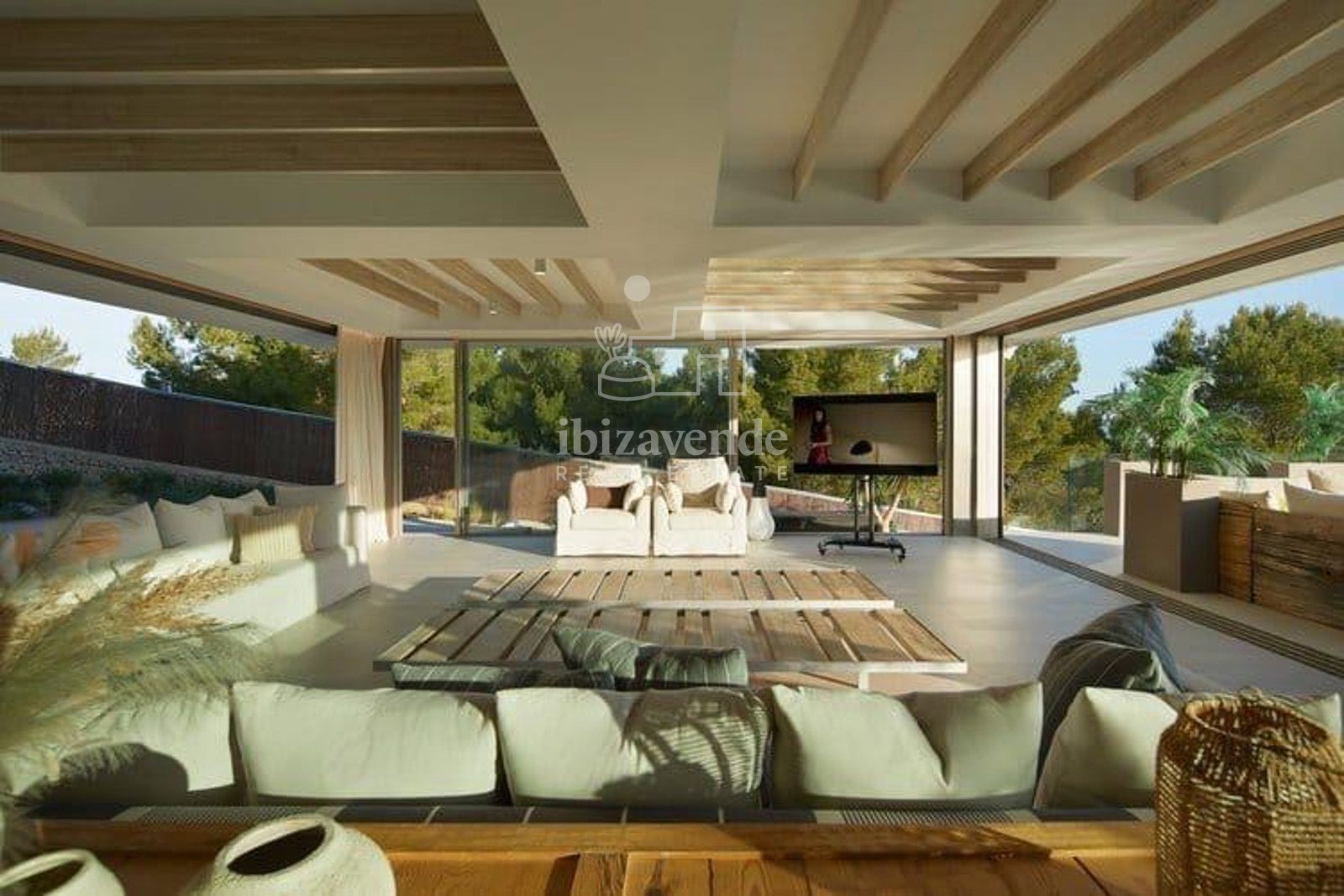 Sala d'estar de Casa o xalet en venda en Sant Joan de Labritja amb Aire condicionat, Calefacció i Terrassa