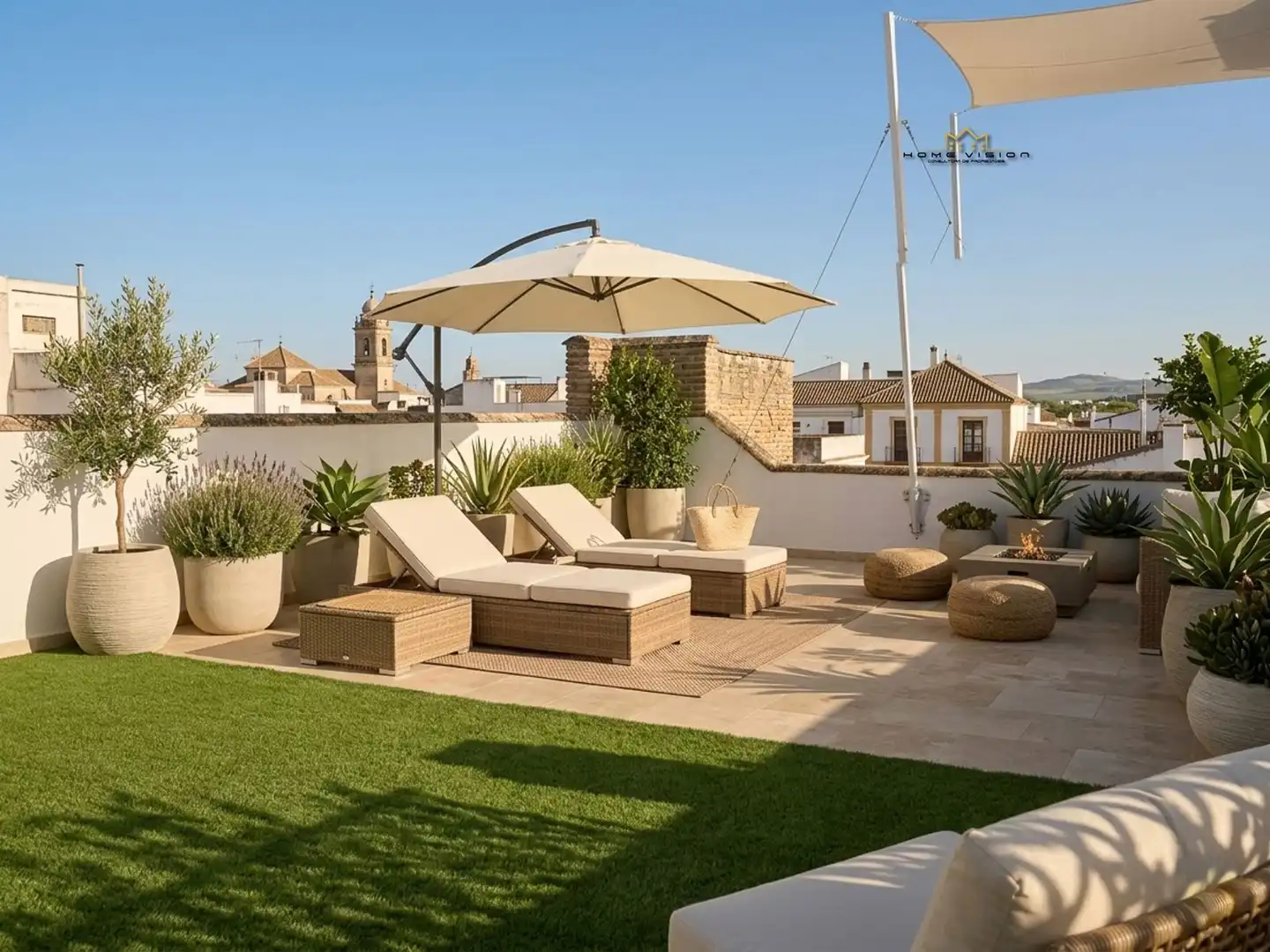 Terraza de Casa o chalet en venta en El Puerto de Santa María con Aire acondicionado, Calefacción y Jardín privado