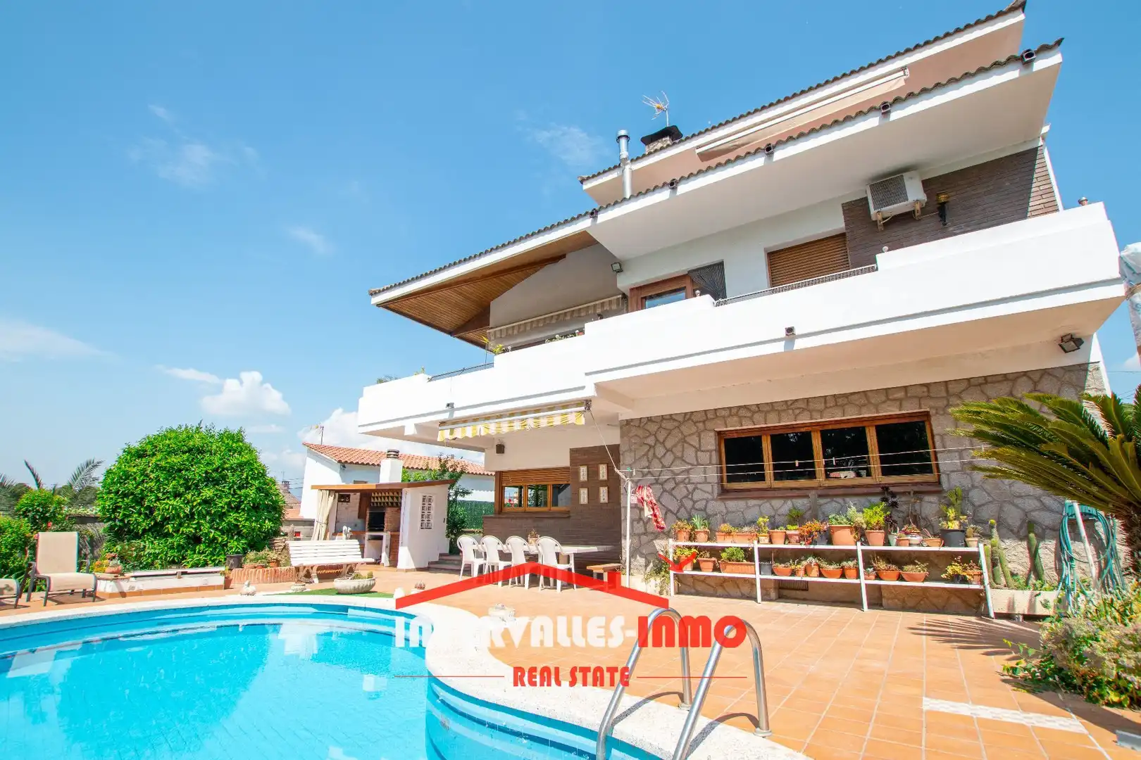 Piscina de Casa o chalet en venta en Palau-solità i Plegamans con Aire acondicionado, Calefacción y Jardín privado