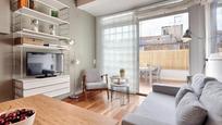 Living room of Attic for sale in  Barcelona Capital  with Air Conditioner, Heating and Terrace