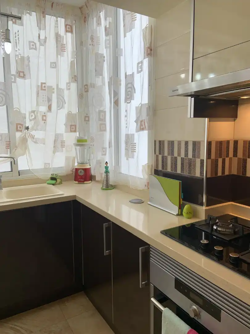 Kitchen of Flat for sale in Calpe / Calp  with Air Conditioner, Furnished and Balcony