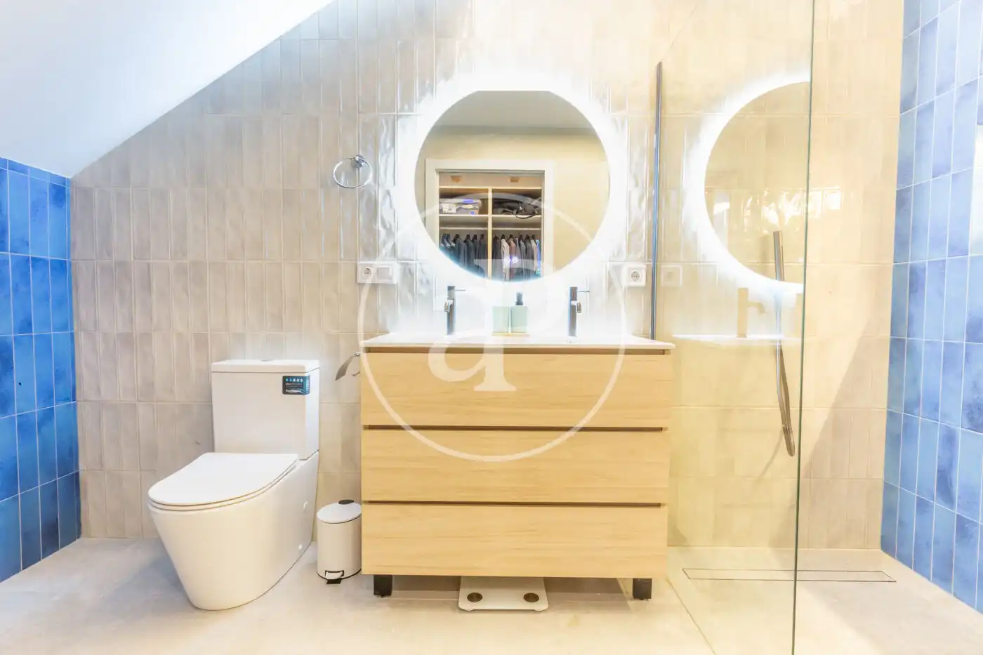 Badezimmer von Maisonette zum Verkauf in Valencia mit Klimaanlage, Heizung und Privatgarten