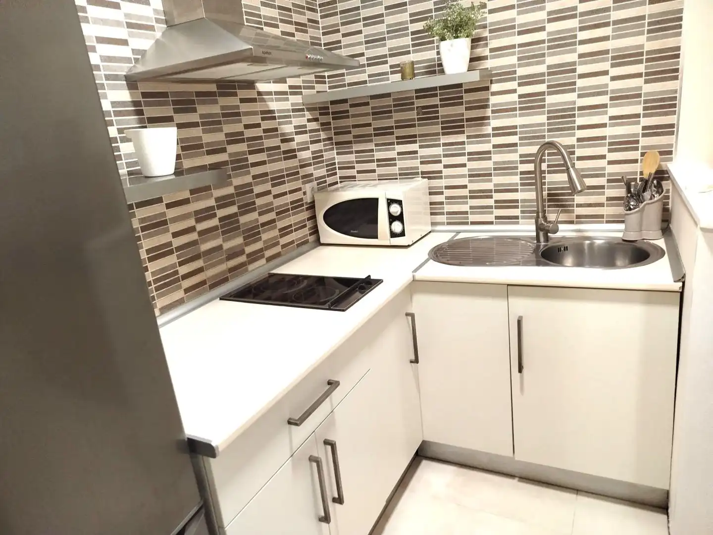 Kitchen of Apartments for rent in Badajoz Capital  with Air Conditioner, Heating and Furnished