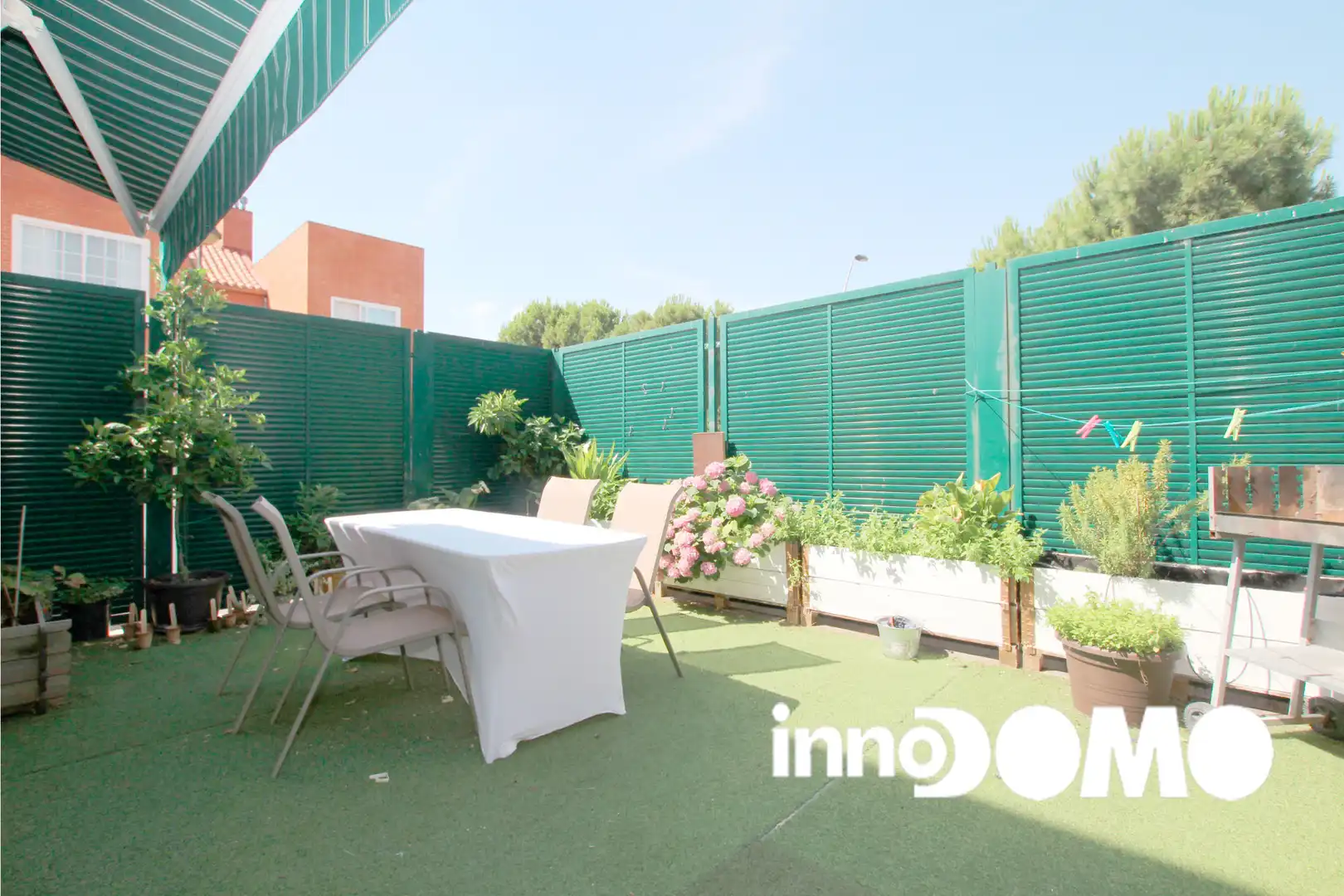 Terrassa de Casa adosada en venda en Getafe amb Aire condicionat, Calefacció i Jardí privat