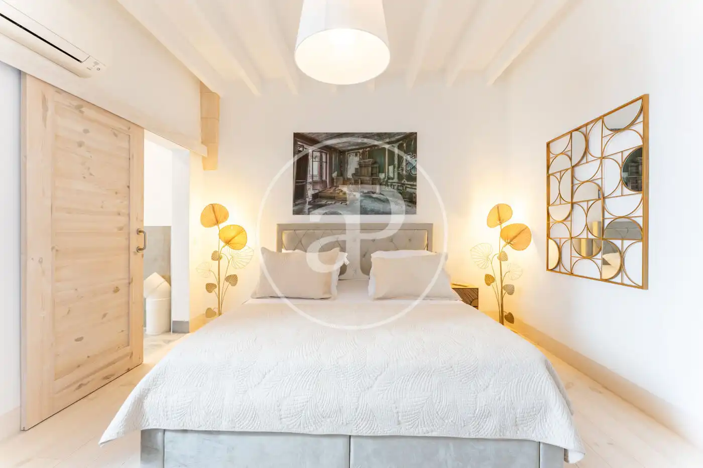 Schlafzimmer von Haus oder Chalet zum Verkauf in  Palma de Mallorca mit Klimaanlage, Heizung und Terrasse